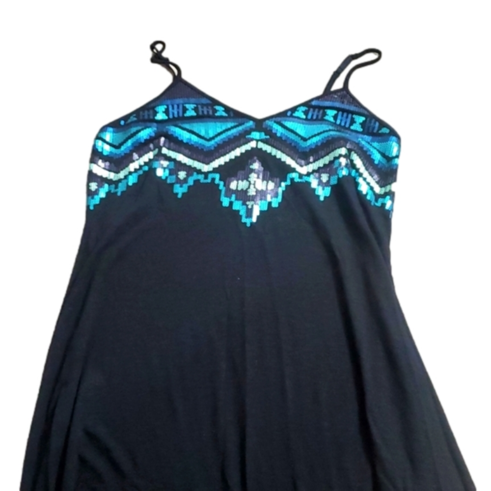 Express sequins dress black medium